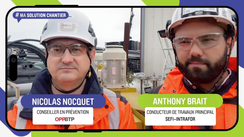 Potence aspiratrice pour manutentionner les sacs de ciment