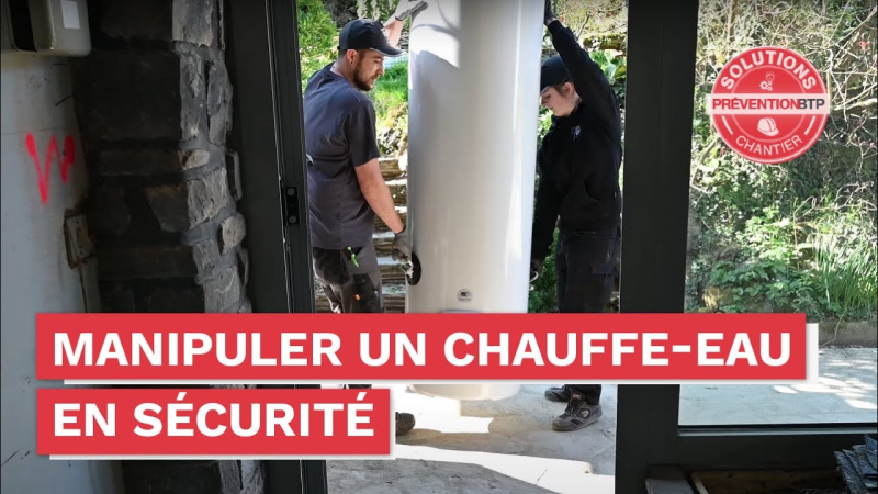 Transporter un chauffe-eau sans se blesser avec des ventouses