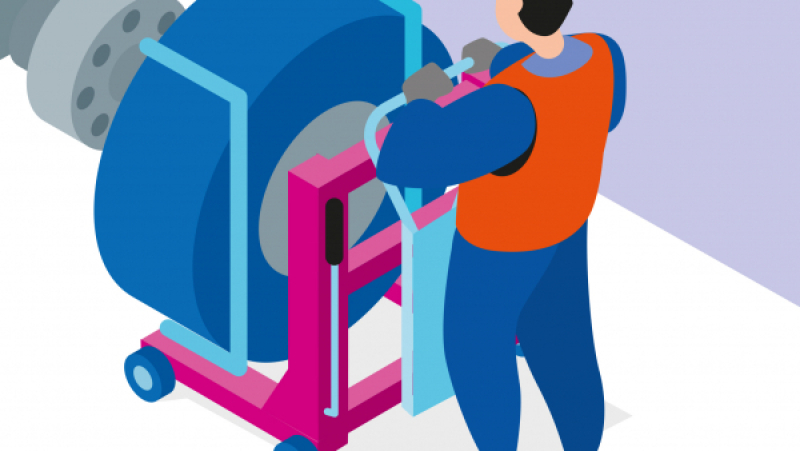 Faciliter le montage et le démontage de roues avec un élévateur hydraulique