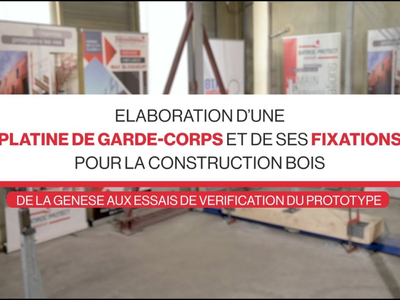 Élaboration d'une platine de garde-corps et de ses fixations pour la construction bois