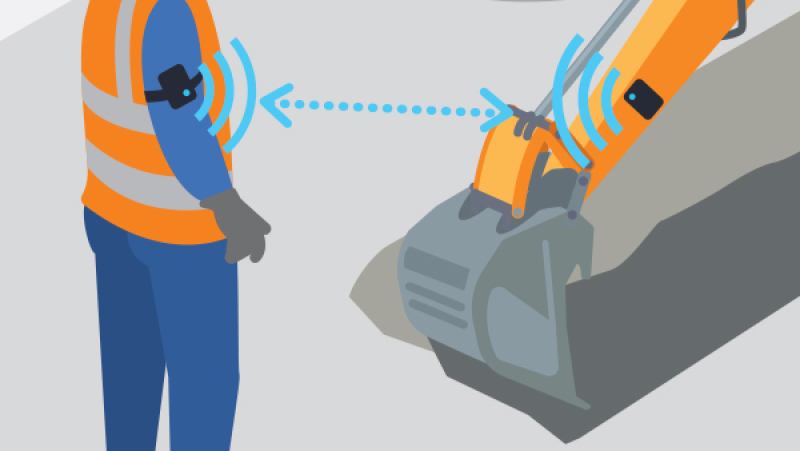 Eviter les heurts engin/piéton avec un dispositif individuel anticollision