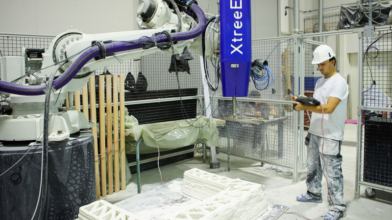 XtreeE prévoit d’industrialiser ses bétons imprimés structurels dès 2024