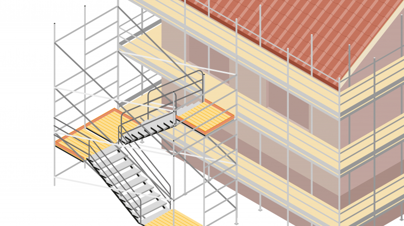 Travaux en hauteur : bien utiliser un échafaudage de pied