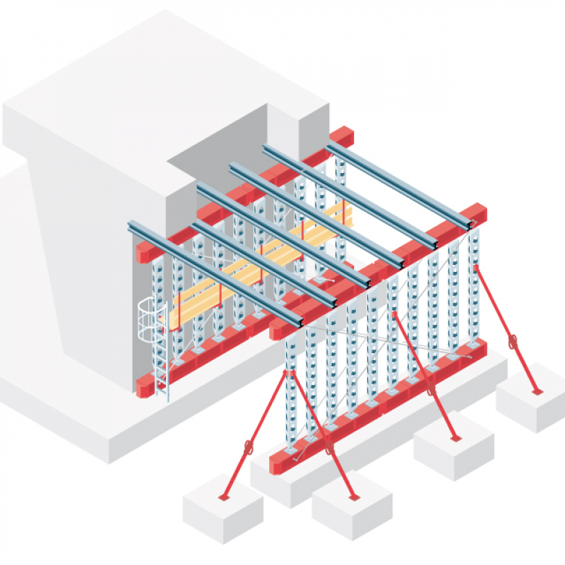 Concevoir des étaiements pour des ouvrages de génie civil