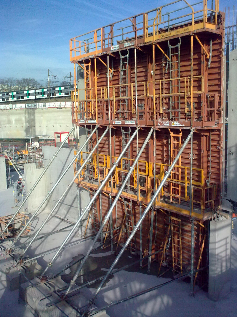 Stabilisation banche grande hauteur par lests