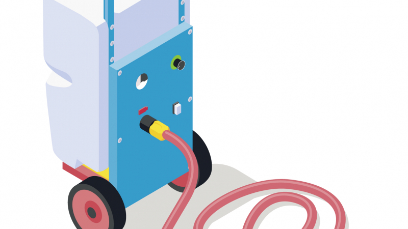 Réduire les émissions de poussières à la source en utilisant un pulvérisateur électrique autonome