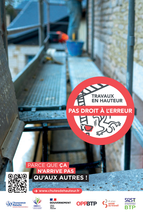 Chutes de hauteur : deux affiches "Parce que ça n'arrive pas qu'aux autres"