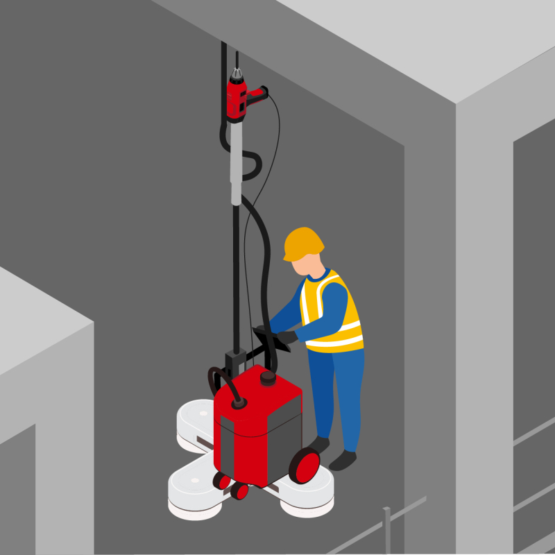 Faciliter les forages au plafond avec un robot de perçage
