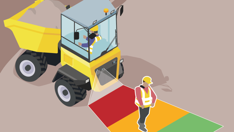 Un motobasculeur avec un freinage automatique d’urgence pour éviter les heurts