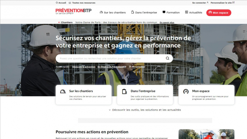 Votre site PréventionBTP évolue