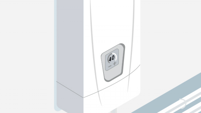 Un chauffe-eau électrique facile à installer sur le chantier pour de l’eau chaude instantanée