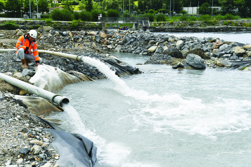 256_Entreprise Auglans_Bassin où sont déversées les eaux de pompage