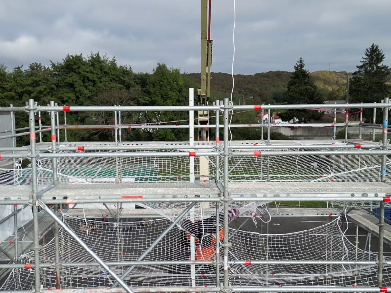 Filets de sécurité&nbsp;: des tests pour améliorer la prévention des chutes de hauteur