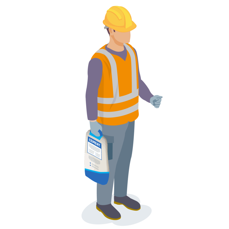 Un mortier-colle en sac de 12,5 kg pratique à transporter et à utiliser