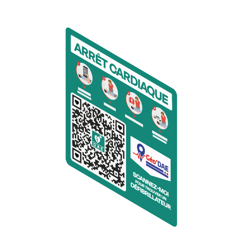 Localiser rapidement un défibrillateur grâce à un système de QR Code