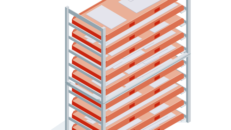 Des racks pour optimiser le stockage et la manutention de tôles dans l'atelier de métallerie