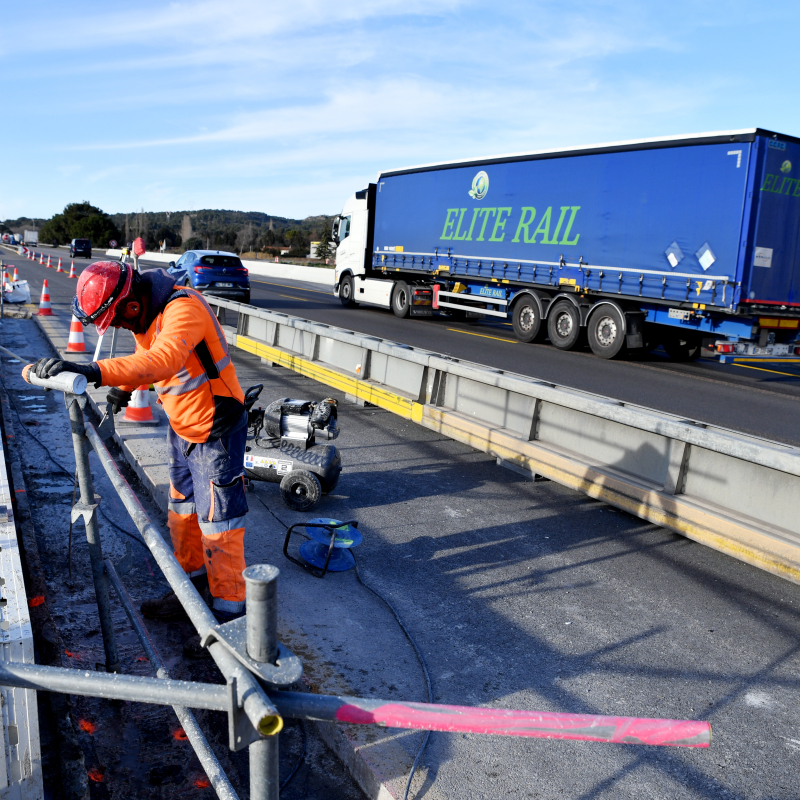 Bifurcation A7-A54 : un maître d’ouvrage au plus près des travaux
