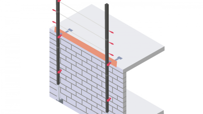 Protections plaquées grimpantes pour les murs extérieurs en maçonnerie