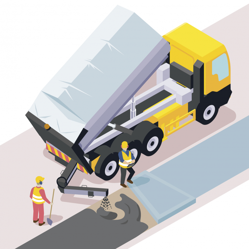 Supprimer les manutentions d'enrobés grâce à un convoyeur sur camion