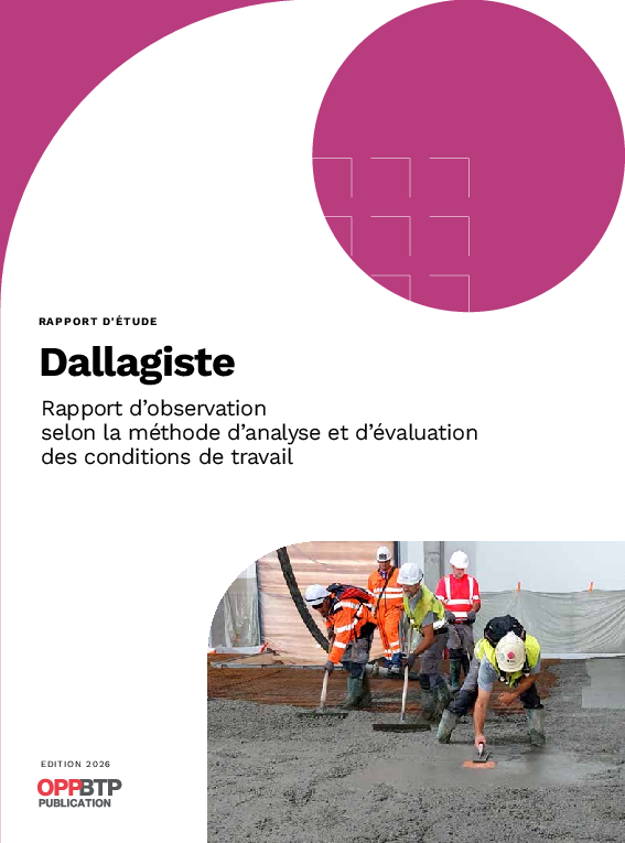 Dallagiste - Rapport d'observation selon la méthode d'analyse et d'évaluation des conditions de travail (MAECT)