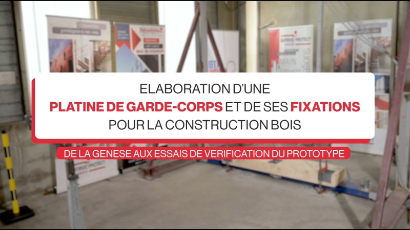 Élaboration d'une platine de garde-corps et de ses fixations pour la construction bois