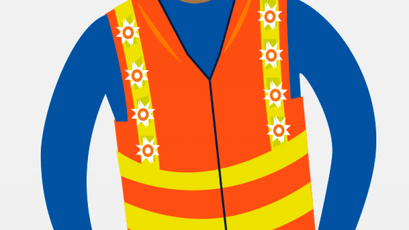 Un gilet haute visibilité à Led pour plus de sécurité