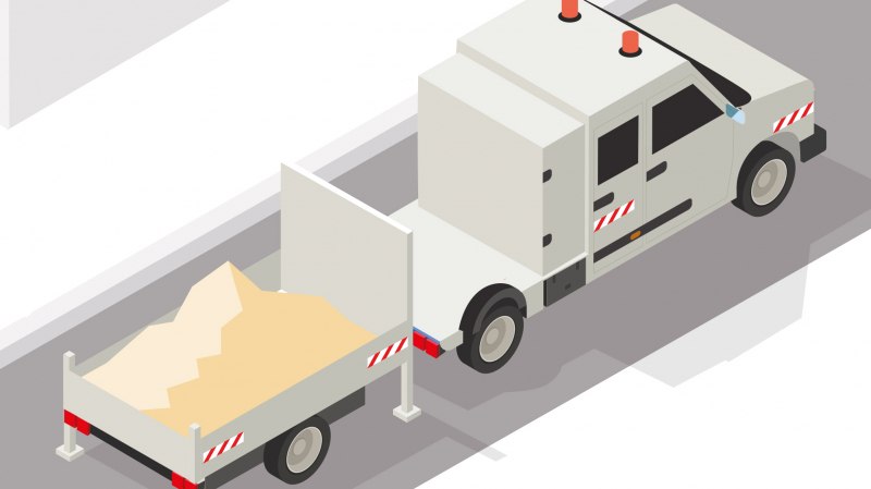 Un ensemble véhicule-remorque ultra-compact