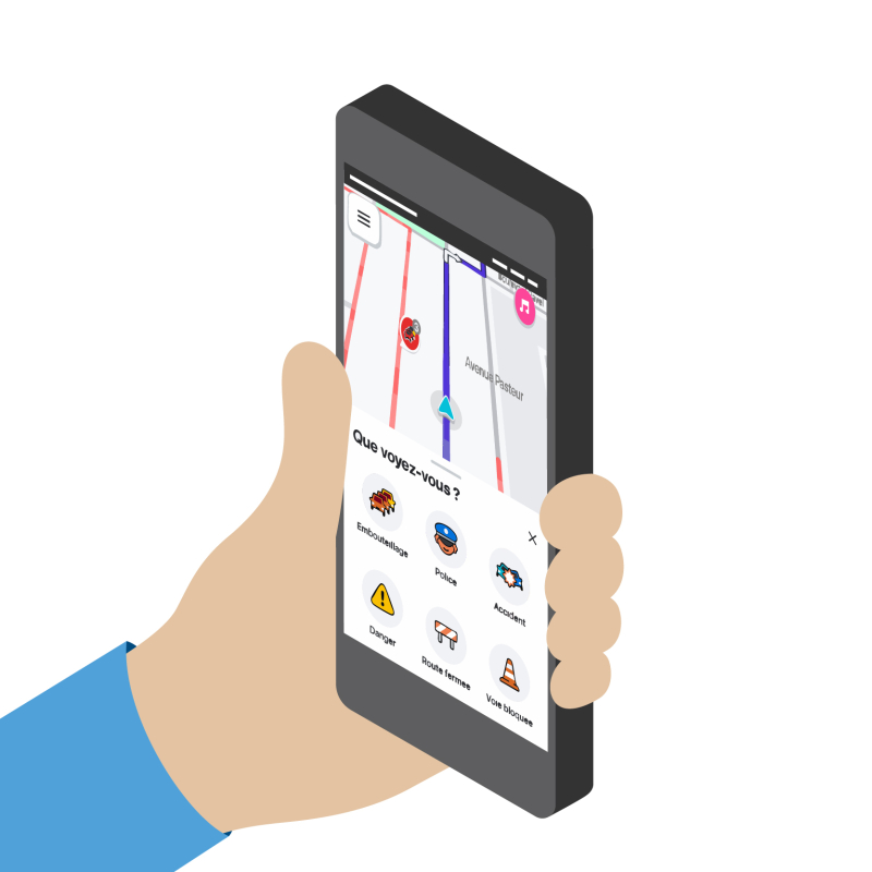 Signaler les travaux sur voirie dans l'application de navigation Waze