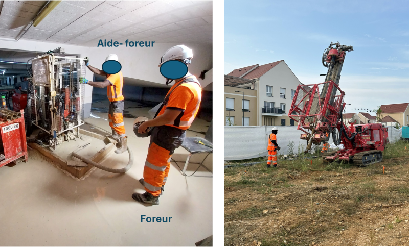 Figure : Foreur et aide-foreur