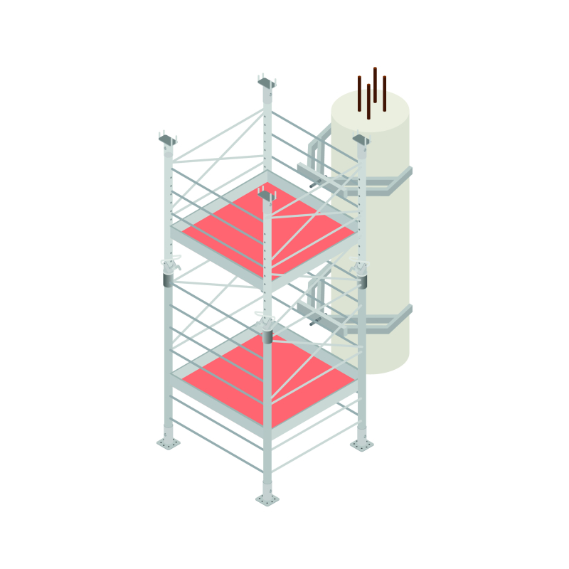 Sécuriser le maintien d'un coffrage carton avec une pince «mandibule»