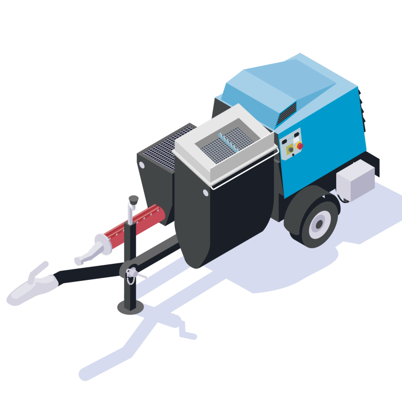 Une machine à projeter qui capte les poussières à la source