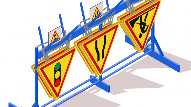 Faciliter le stockage des panneaux de signalisation temporaire de chantier grâce à des racks de rangement dédiés
