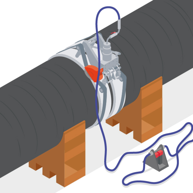 Couper les tubes en toute sécurité avec une scie orbitale autonome