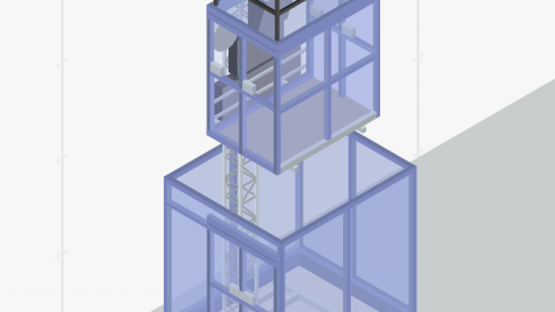 Installer un ascenseur de chantier à montage intégré