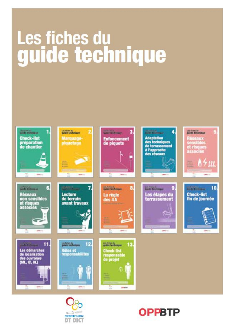 Mettre en œuvre la réglementation relative aux travaux à proximité des réseaux&nbsp;: fiches pratiques à l’usage des maîtres d’ouvrage