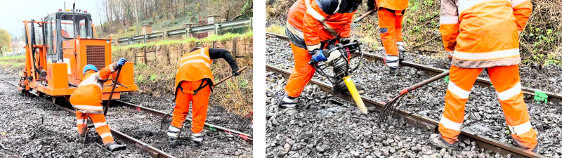 Utilisation de la fourche et du bourroir