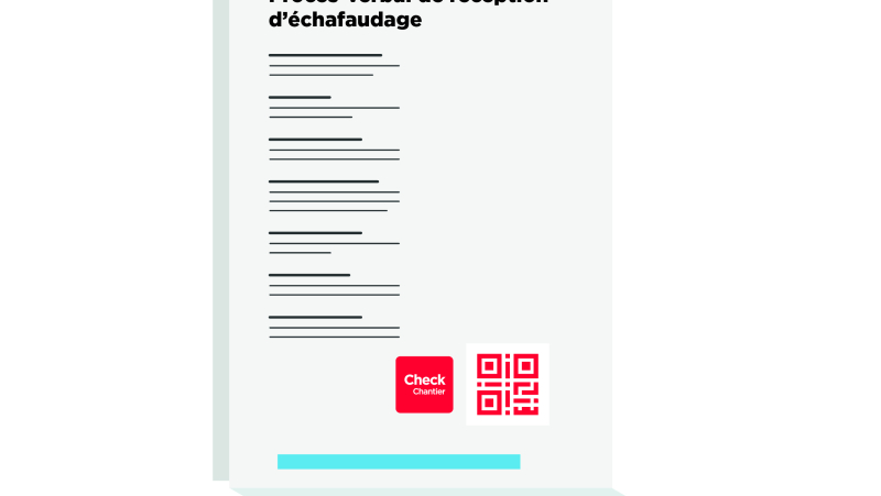 La promotion de l'application « Check chantier » par un loueur d'échafaudage
