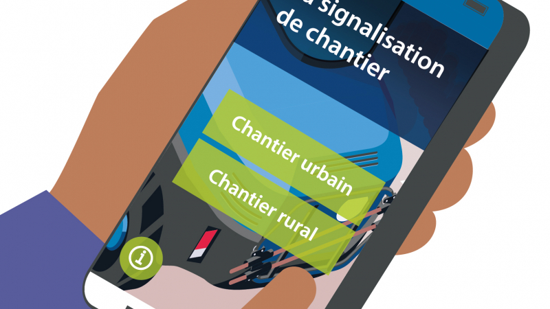 Une application mobile pour mettre en place une signalisation de chantier sur voirie optimisée