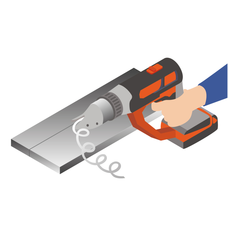 Faciliter la découpe d’éléments métalliques par les étancheurs grâce à une cisaille électrique