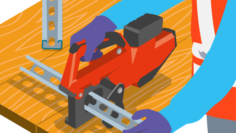Simplifier la coupe des rails de supportage grâce à une machine