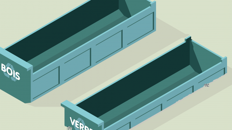 Faciliter le déchargement des déchets avec une benne semi-enterrée