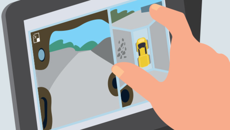 Supprimer les angles morts sur les pelles hydrauliques avec un système d'imagerie à 360°