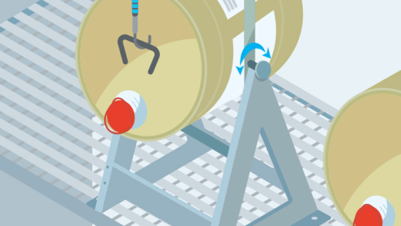 Sécuriser la manipulation de produits chimiques avec un support porte-fût