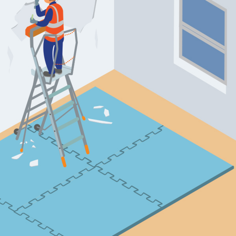 Protéger les sols et sécuriser les travaux de rénovation avec un tapis antichocs