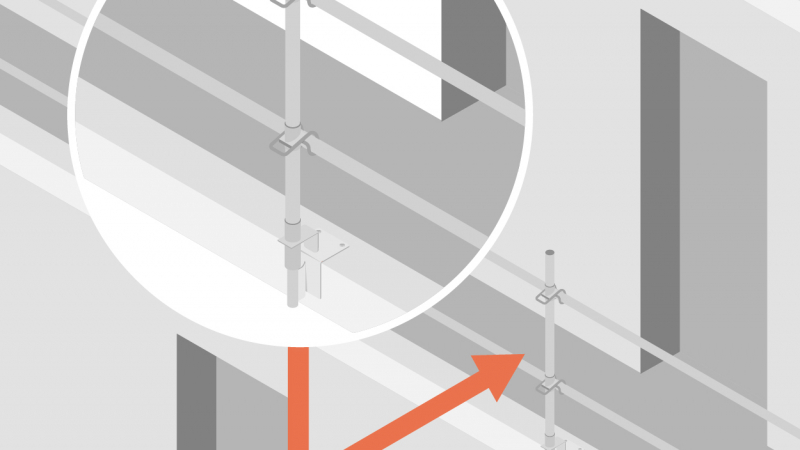 Sécuriser la phase chantier avec des garde-corps à l'anglaise