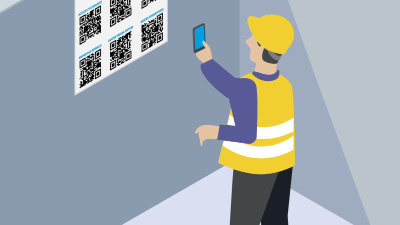 Des QR Codes pour faciliter l'accès aux documents HSE sur chantier