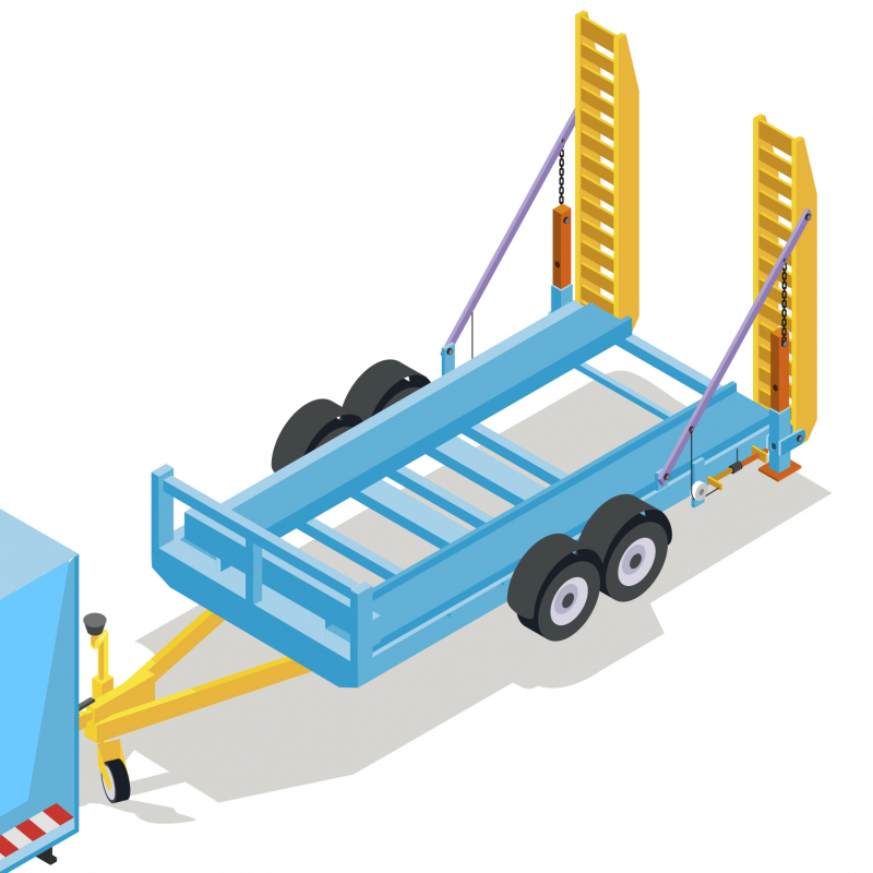 Sécuriser le chargement/déchargement des remorques porte-engins avec des béquilles automatiques