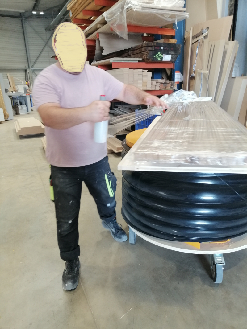 table élévatrice manuelle avec plateau tournant à niveau constant 2