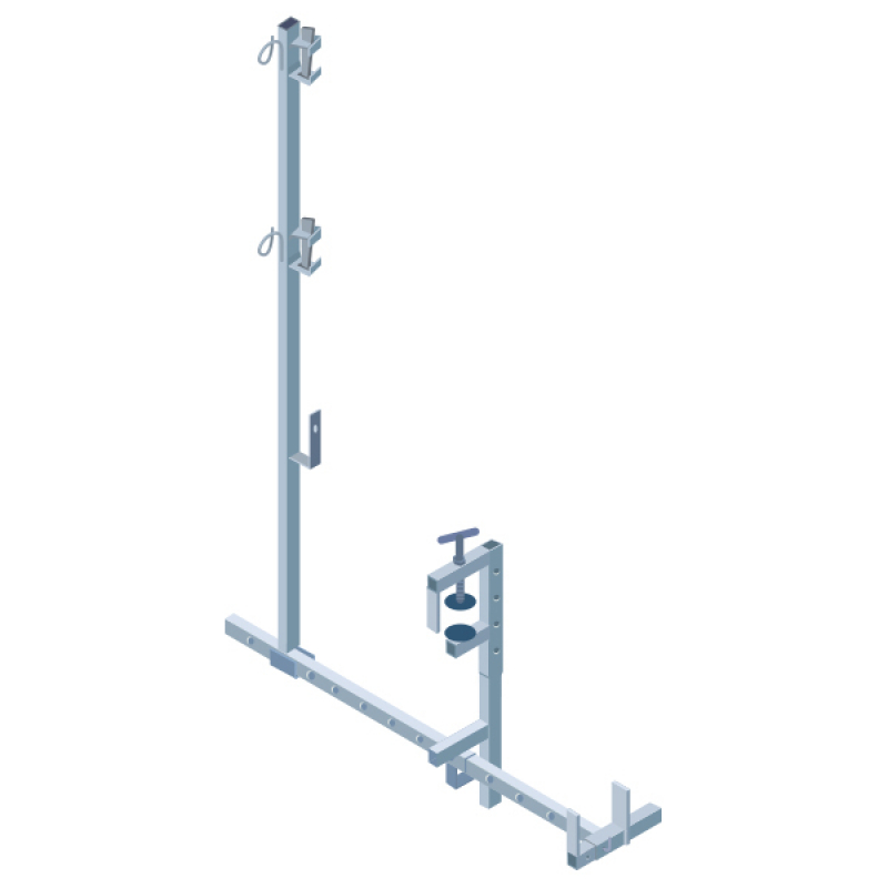 Garde-corps fixation charpente bois 2