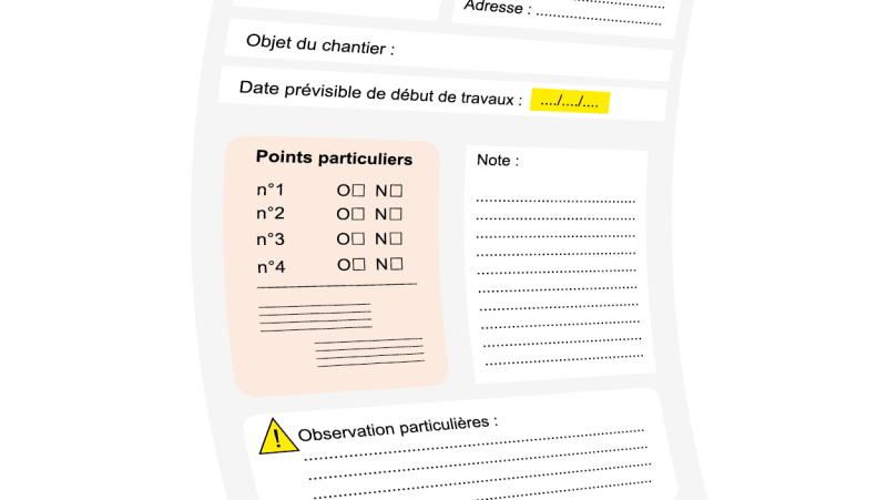Mieux anticiper les besoins sur chantier grâce à une fiche de préparation